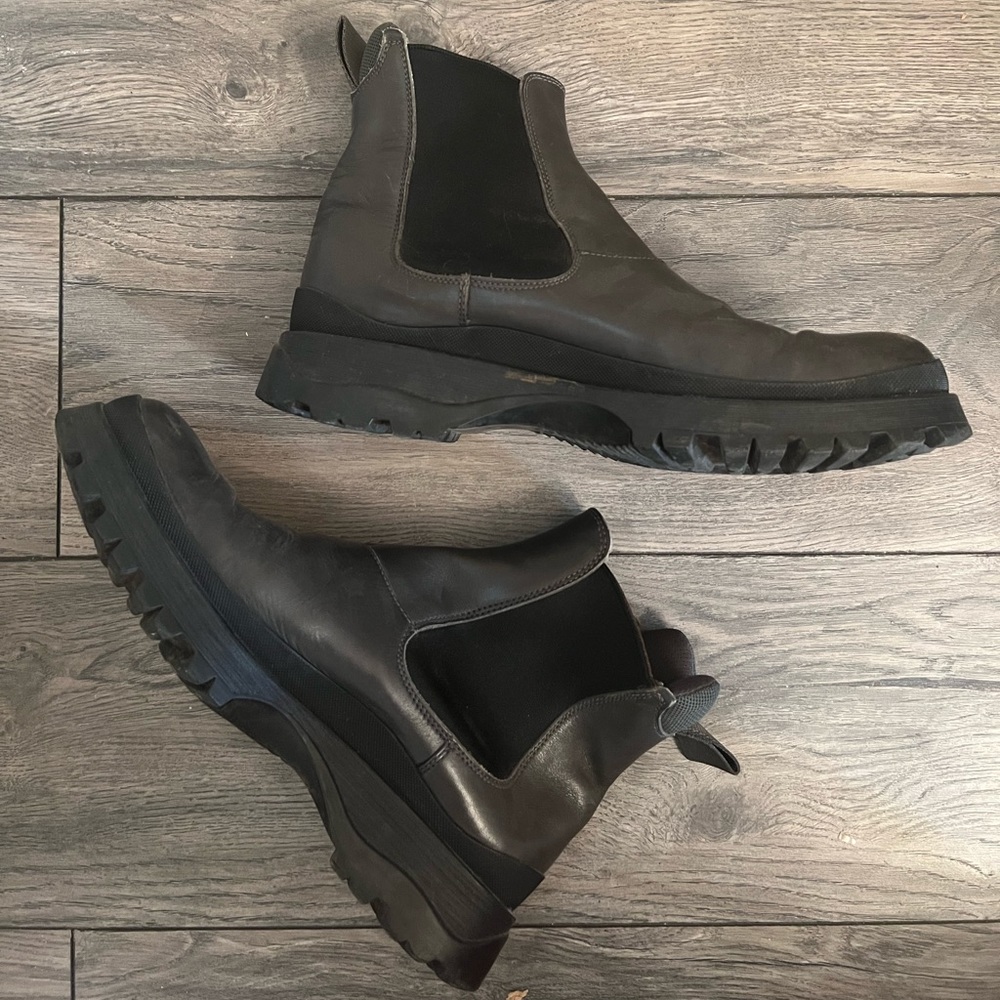 Prada Leather Chelsea boots